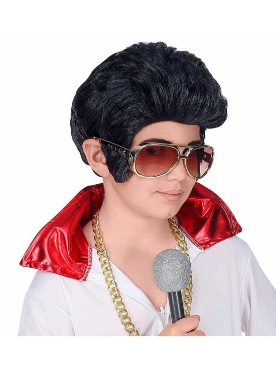 Peluca Elvis Rey del Rock niños