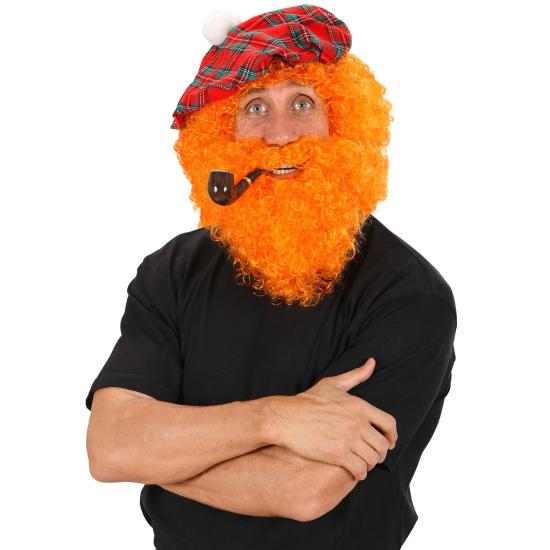Peluca Escocesa y Barba naranja Peluca Escocesa y Barba naranja