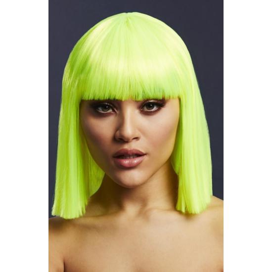 Peluca Fever Lola, Verde lima fluorescente