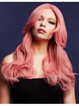 Peluca Fever Nicole, mezcla auténtica, Rosa ceniza