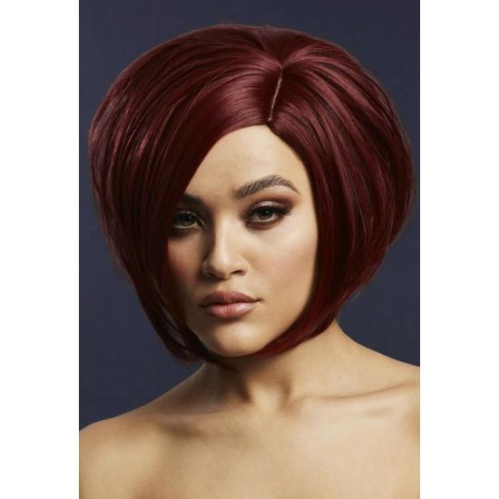 Peluca Fever Savanna, mezcla auténtica, Rojo oscuro
