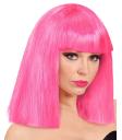 Peluca Flequillo Showgirl Fucsia