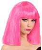 Peluca Flequillo Showgirl Fucsia