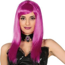 Peluca Melena Lila para Disfraces – Peluca Lila Larga Fantasía