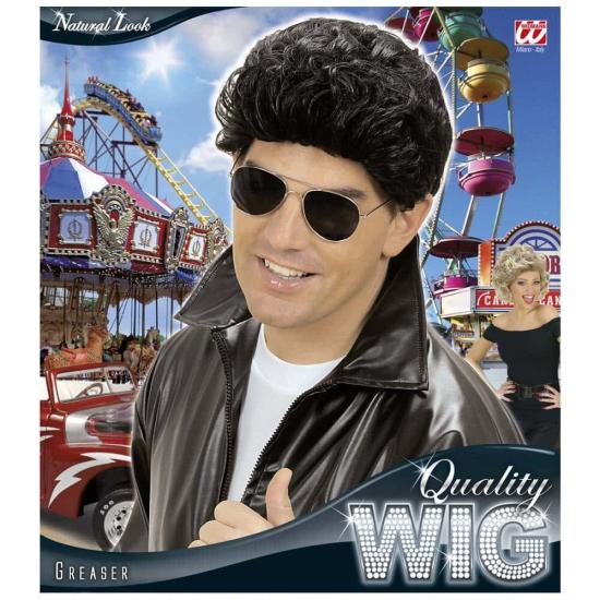 Peluca Grease Negra de Chico Malo Peluca Grease Negra de Chico Malo