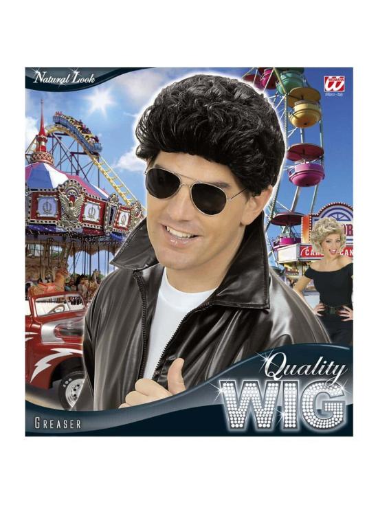 Peluca Grease Negra de Chico Malo