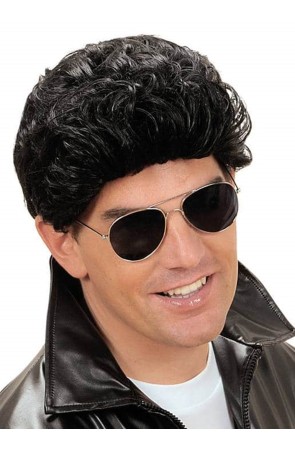 Peluca Grease Negra de Chico Malo