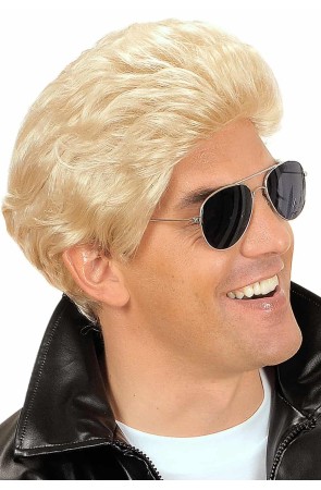 Peluca Grease Rubia de Chico Malo .