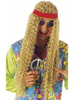 Peluca Hippie Unisex color Rubia,