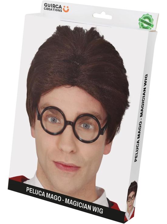 Peluca hombre manga negra Harry Potter