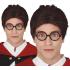 Peluca hombre manga negra Harry Potter