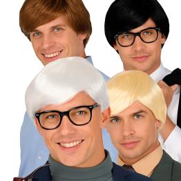 Peluca Hombre Retro Estilo Intelectual – 4 Colores Disponibles