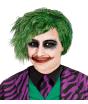 Peluca Infantil Verde Estilo Joker - Complemento para Disfraces de Batman
