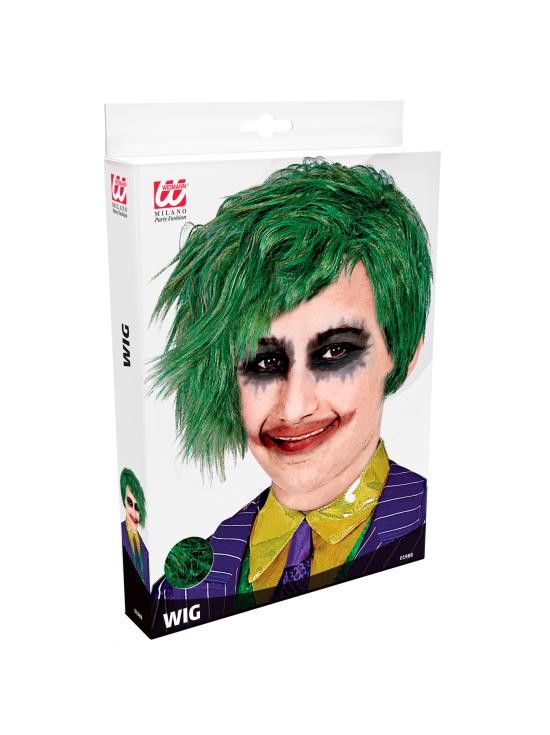 Peluca Infantil Verde Estilo Joker - Complemento para Disfraces de Batman