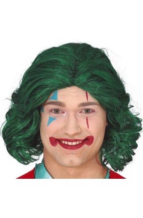 Peluca Joker Económica de Color Verde