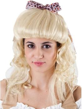 Peluca larga rubia años 60