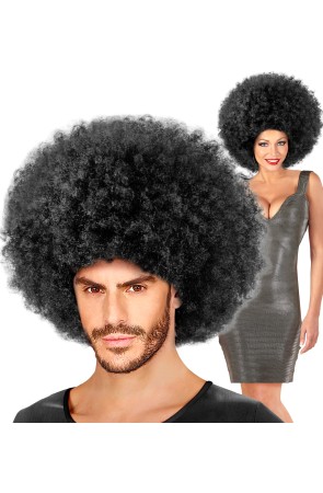 Peluca Maxi Afro Negra Jimmy