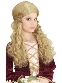 Peluca Medieval Rubia infantil