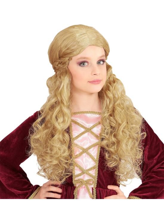 Peluca Medieval Rubia infantil
