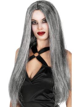 Peluca Melena Gris Larga: cambia de look en segundos