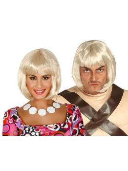 Peluca Melena Rubia Charleston- He-Man.