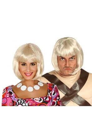 Peluca Melena Rubia Charleston- He-Man.