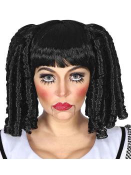 Peluca Muñeca con Coletas