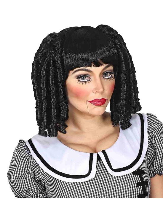 Peluca Muñeca con Coletas
