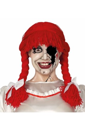 Peluca Muñeca Roja con Coletas