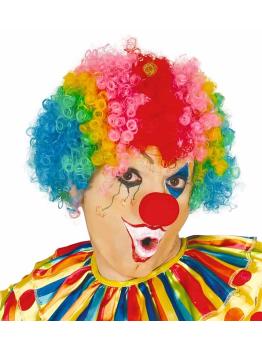 Peluca Multicolor Payaso Circo