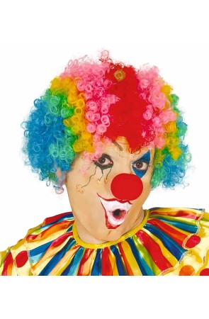 Peluca Multicolor Payaso Circo