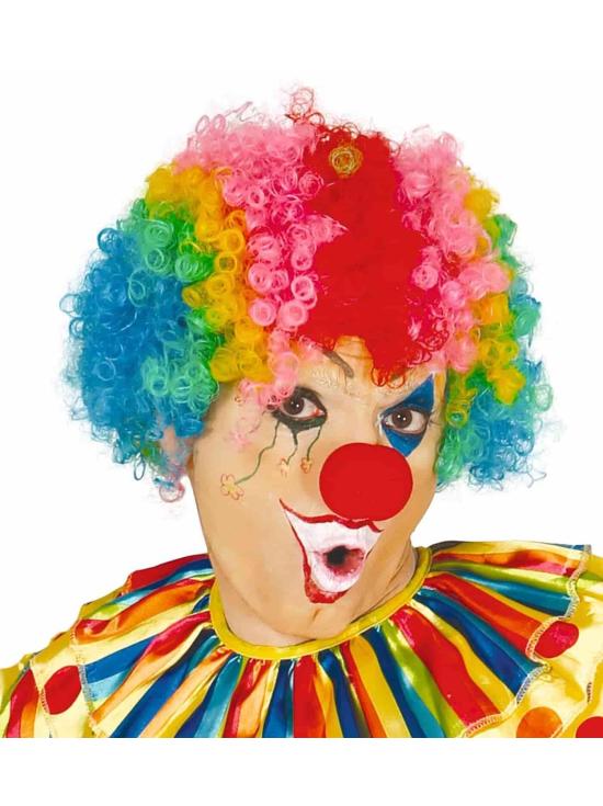 Peluca Multicolor Payaso Circo