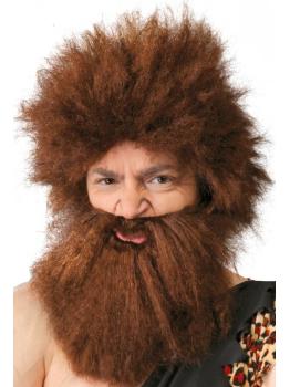 Peluca Náufrago o Cavernícola Barba