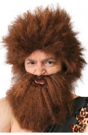 Peluca Náufrago o Cavernícola Barba