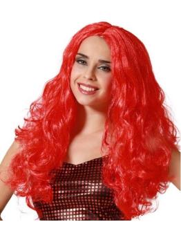 Peluca Ondulada Personajes Roja