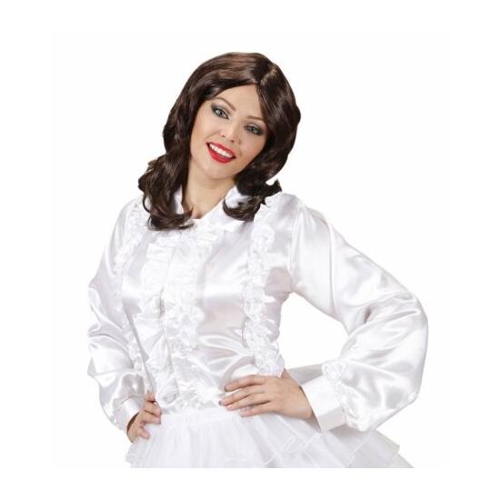 Peluca Cantante años 70 Abba Castaña Peluca Cantante años 70 Abba Castaña