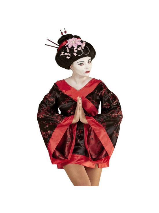 Peluca disfraces Geisha lujo.