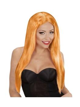 Peluca para disfraces Glamour Naranja