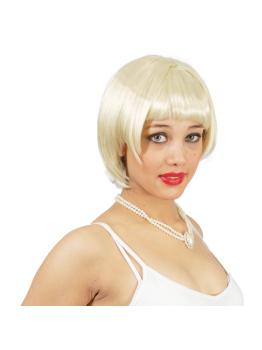 PELUCA PARA DISFRAZ CORTA RUBIA tie-25