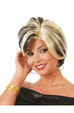 Peluca para Rubia Mechas Grease