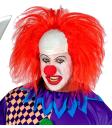 Peluca Payaso Calvo con Pelo Rojo - Disfraz de Circo y Payaso de Terror
