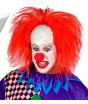 Peluca Payaso Calvo con Pelo Rojo - Disfraz de Circo y Payaso de Terror