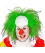 Peluca Payaso Calvo con Pelo Verde - Disfraz de Circo y Payaso de Terror