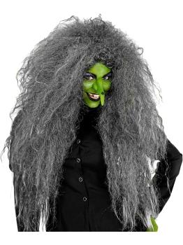 Peluca Peinado Gigante Gris: transforma tu look para Halloween o Carnaval
