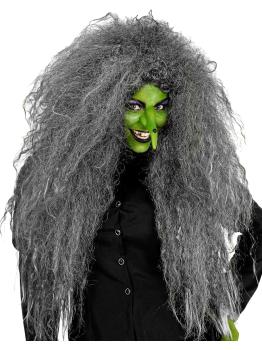 Peluca Peinado Gigante Gris: transforma tu look para Halloween o Carnaval