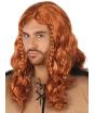 Peluca pelirroja Vikingo con Trenzas