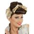 Peluca Pin Up castaña con Foulard
