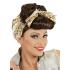 Peluca Pin Up castaña con Foulard