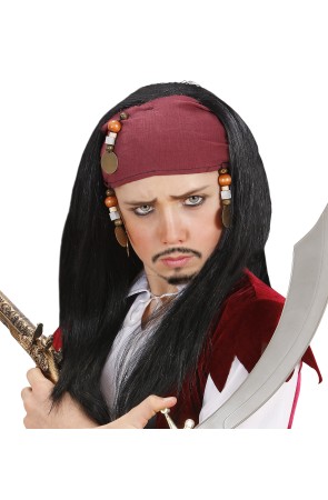 Peluca Pirata Jack infantil