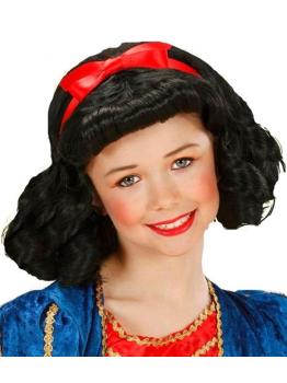 Peluca Princesa Blancanieves  niña.